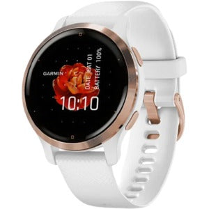 smartwatch Garmin Venu 2S - color gold pink with white - support - two years warranty official importer