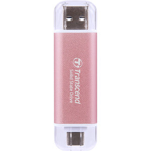 External SSD drive Transcend ESD310P SSD USB Type-A USB Type-C TS2TESD310P - 2TB - color pink