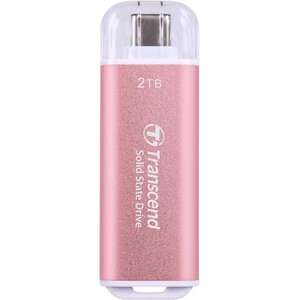 External SSD drive Transcend ESD300 USB Type-C TS2TESD300P - 2TB - color pink