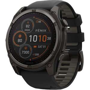 smartwatch Garmin Fenix 8 Sapphire 51mm - titanium gray DLC with black - charging support - warranty official importer