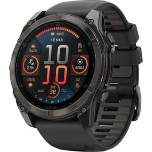 smartwatch Garmin Fenix 8 AMOLED Sapphire 51mm - titanium gray DLC with black - support - warranty official importer