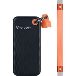 External SSD drive with Verbatim Pocket SSD USB 3.2 Gen 2- 1TB - color orange black