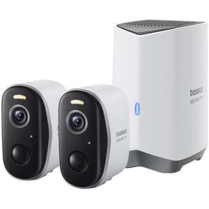 pair cameras model Security N1 2K from Baseus - featuring battery