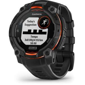 smartwatch Garmin Instinct 3 Solar 45mm - color black with black - - two years warranty official importer