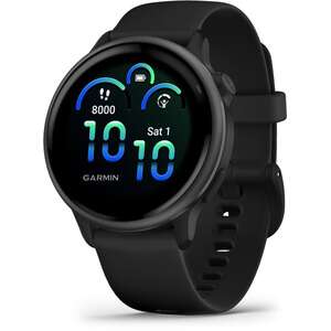 smartwatch Garmin Vivoactive 6 - black with Slate Aluminum - support - two years warranty official importer