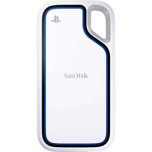 hard drive SSD Sandisk Extreme Portable External 2TB SSD USB 3.2 - white with of blue