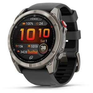 smartwatch Garmin Fenix 8 Pro AMOLED Sapphire 51mm - color titanium with black - support - warranty official importer